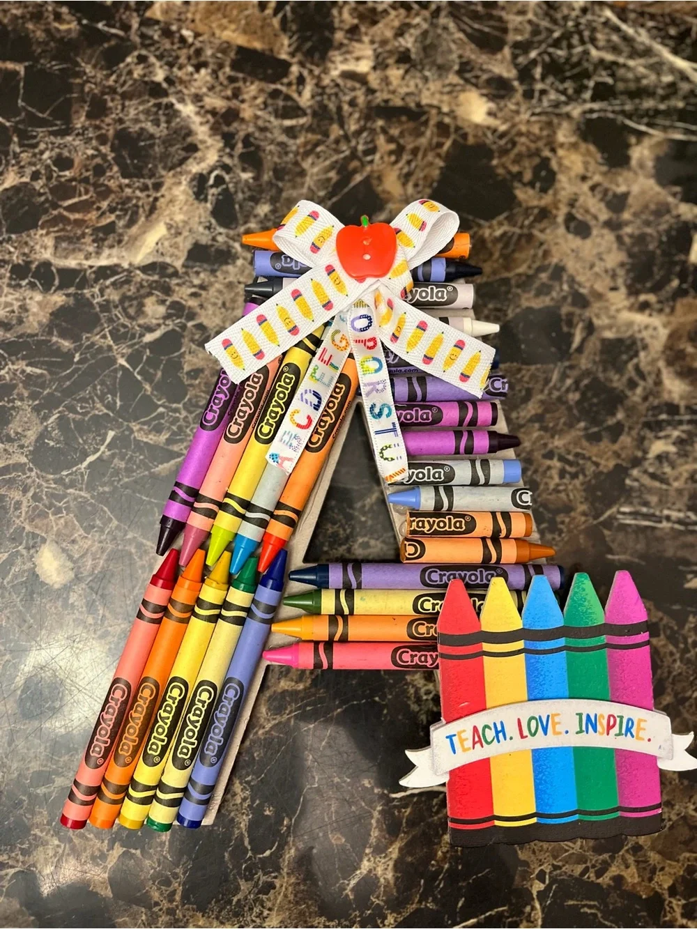 Teacher Gift Crayon Decoration